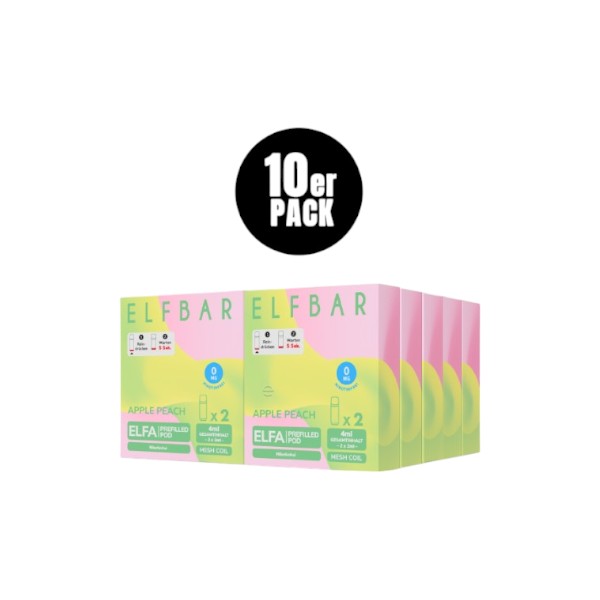 Elf Bar Elfa - (ohne Nikotin) Prefilled Pod Apple Peach 0mg - Mein Shop