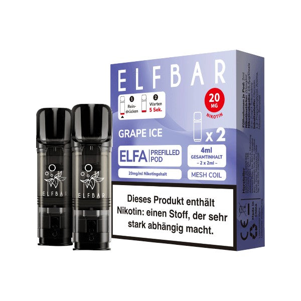 ELFBAR - ELFA Pod Grape Ice *NEU* - Mein Shop