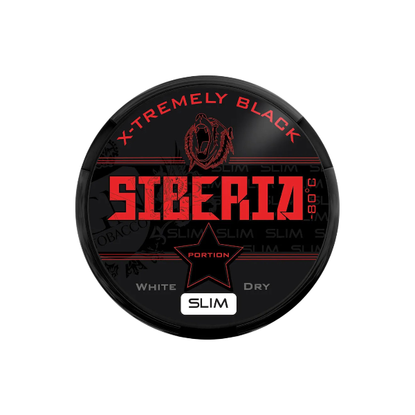 Siberia White Dry Black Slim Kautabak - Mein Shop