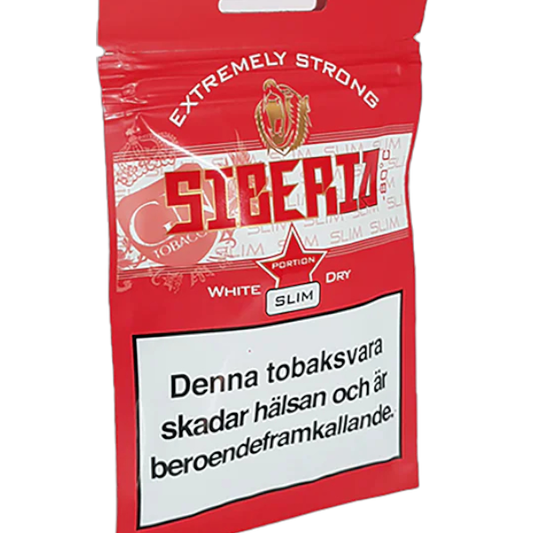 Siberia White Dry Slim Softpack Kautabak - Mein Shop