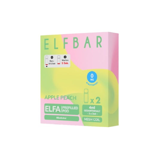 Elf Bar Elfa - (ohne Nikotin) Prefilled Pod Apple Peach 0mg - Mein Shop