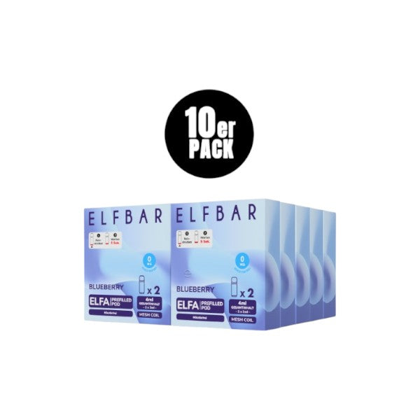 Elf Bar Elfa - (ohne Nikotin) Prefilled Pod Blueberry 0mg - Mein Shop