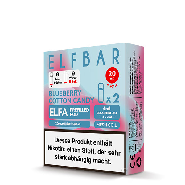 ELFBAR - ELFA Pod Blueberry Cotton Candy - Mein Shop