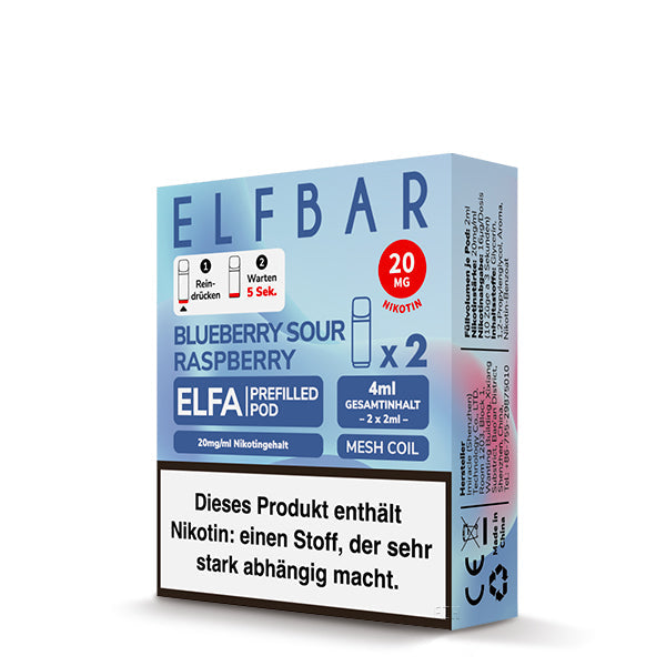ELFBAR - ELFA Pod Blue Sour Raspberry - Mein Shop
