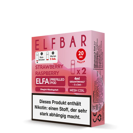 ELFBAR - ELFA Pod Strawberry Raspberry - Mein Shop