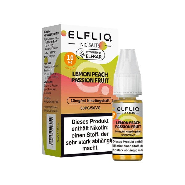 ELF BAR - Elfliq Lemon Peach Passionfruit  *NEU* - Mein Shop