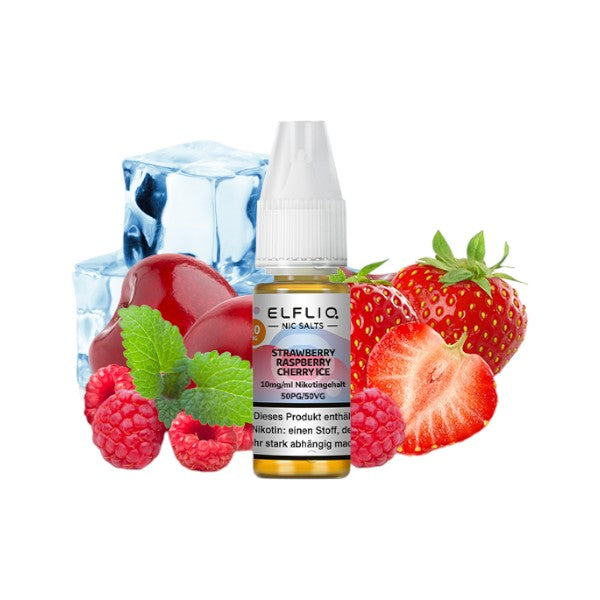 ELF BAR - Elfliq Strawberry Raspberry Cherry Ice - Mein Shop