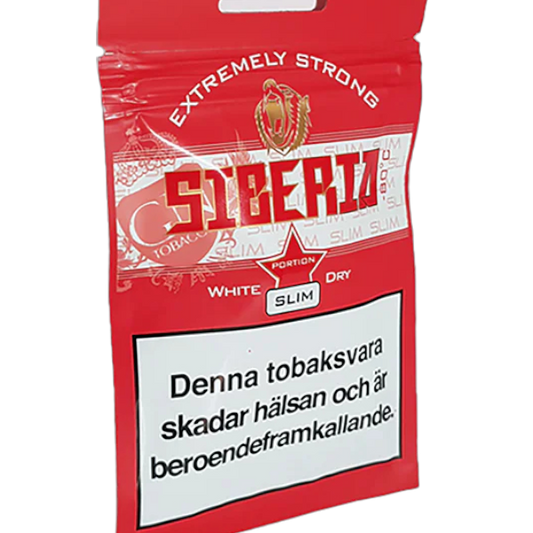 Siberia White Dry Slim Softpack Kautabak - Mein Shop